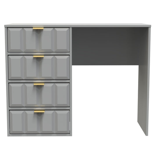 Cube Desk Grey 4 Drawers 97cm