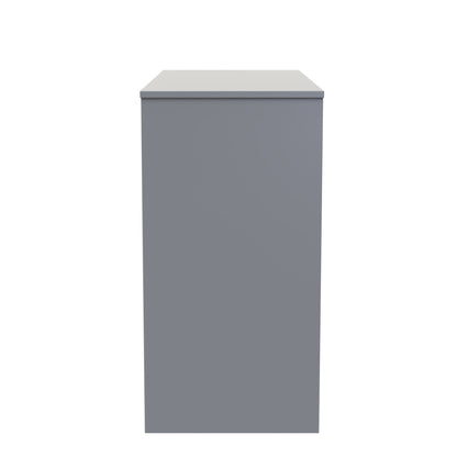 Cube Desk Grey 4 Drawers 97cm