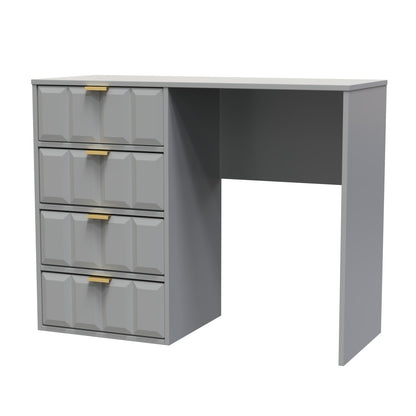 Cube Desk Grey 4 Drawers 97cm