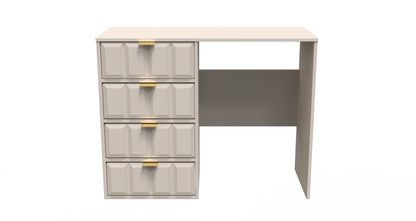 Cube Desk Off-White 4 Drawers 97cm