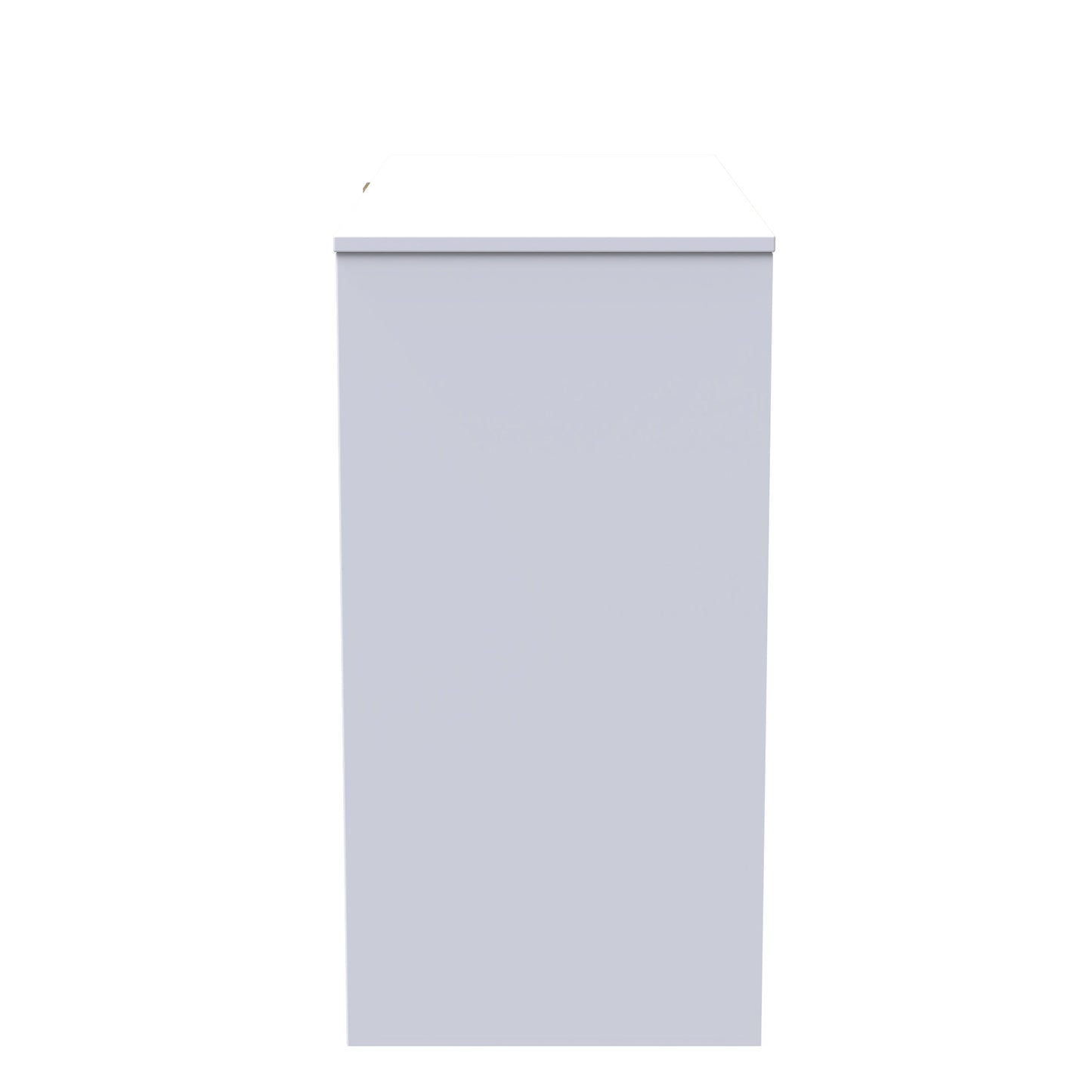 Cube Desk White 4 Drawers 97cm