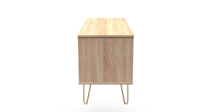 Cube Large Chest of Drawers Oak 4 Drawers 115cm