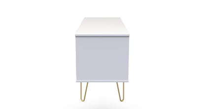 Cube Large Chest of Drawers White 4 Drawers 115cm
