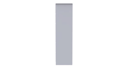 Cube Tall Wardrobe White 2 Doors 1 Shelf 197cm