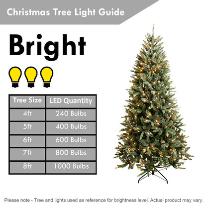 5 Foot Christmas Tree Warm White LED Light Holiday Home Decoration