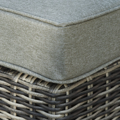 5-Piece Rattan Garden Furniture Set w/ 10cm Thick Cushions