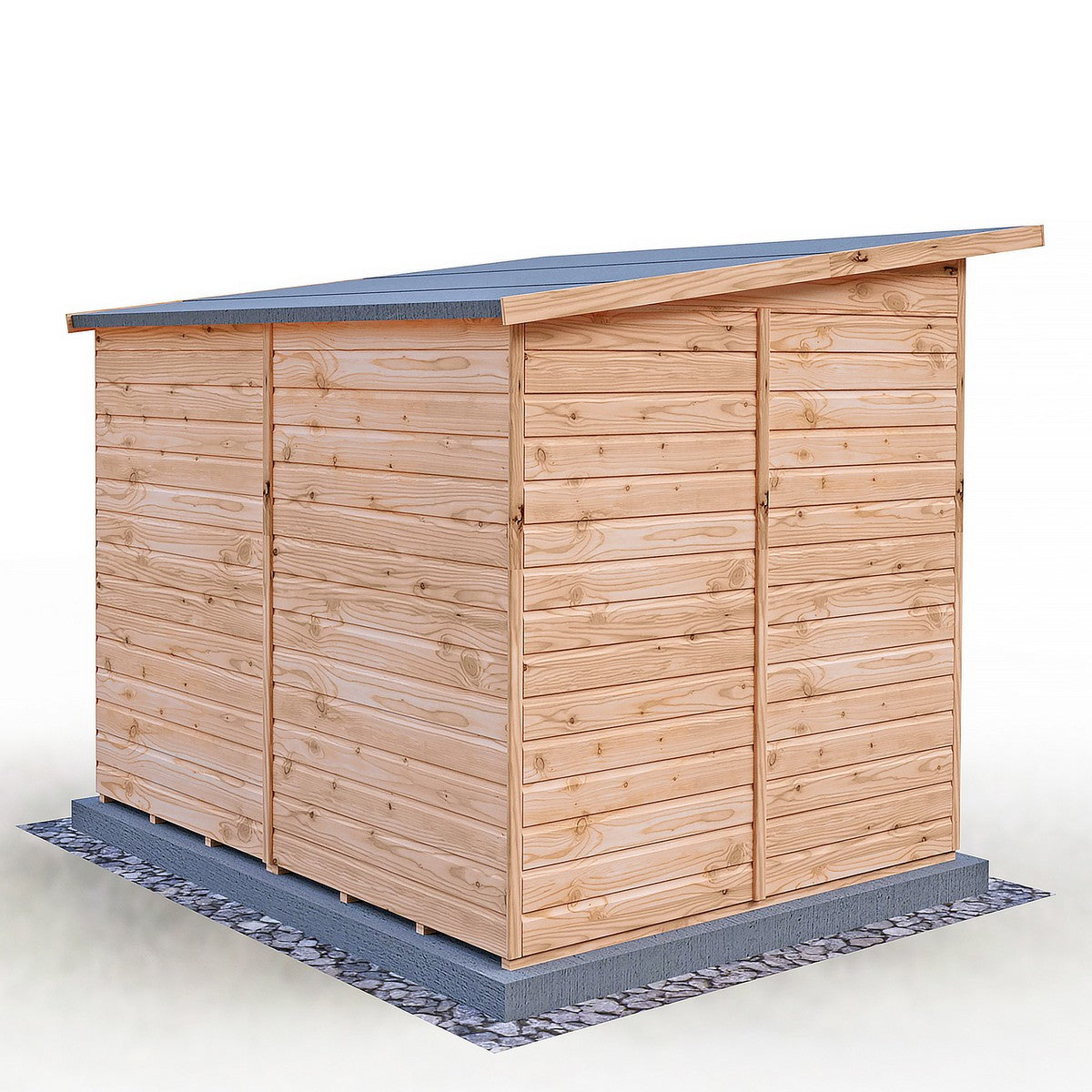 Shire Dahlia 7' 4" x 8' 4" Pent Summerhouse - Premium Dip Treated Overlap