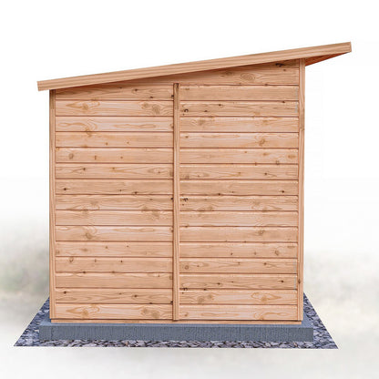 Shire Dahlia 7' 4" x 12' 3" Pent Summerhouse - Premium Dip Treated Overlap