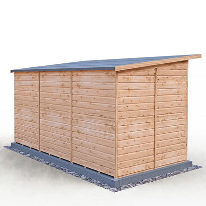 Shire Dahlia 7' 4" x 12' 3" Pent Summerhouse - Premium Dip Treated Overlap