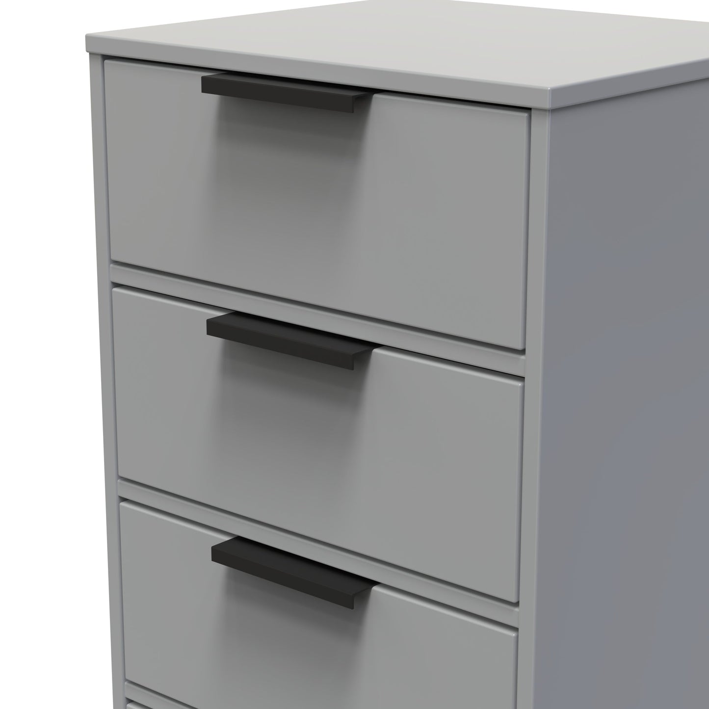 Diego G Tall Tallboy Grey 5 Drawers 101cm