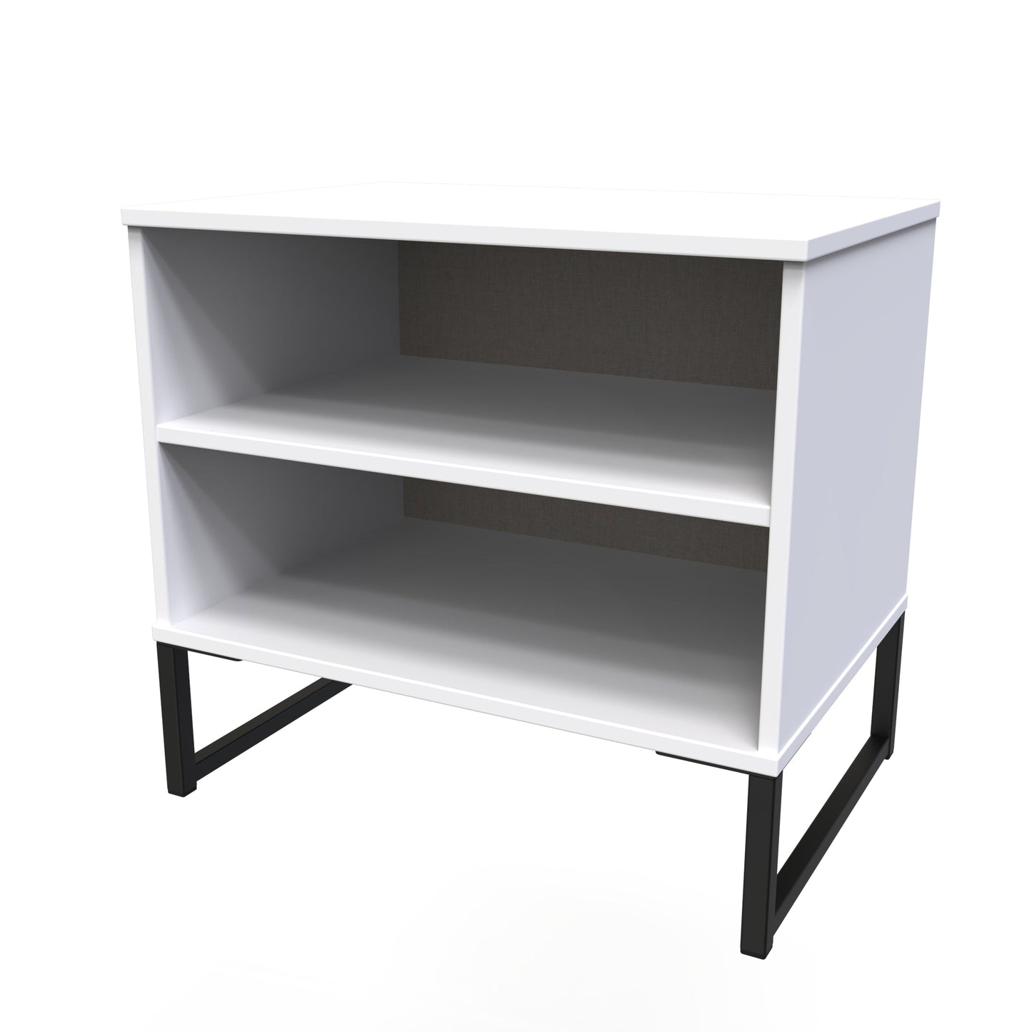 Diego G Shelving Unit White 2 Shelves 58cm