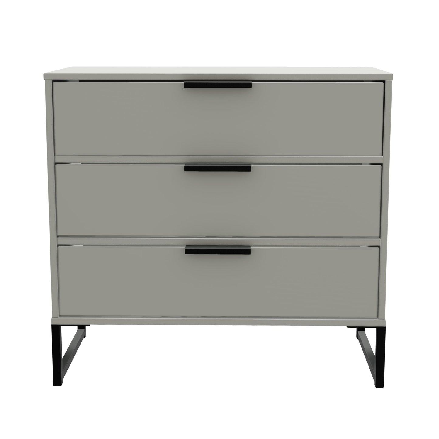 Diego G Chest of Drawers Grey 3 Drawers 76cm