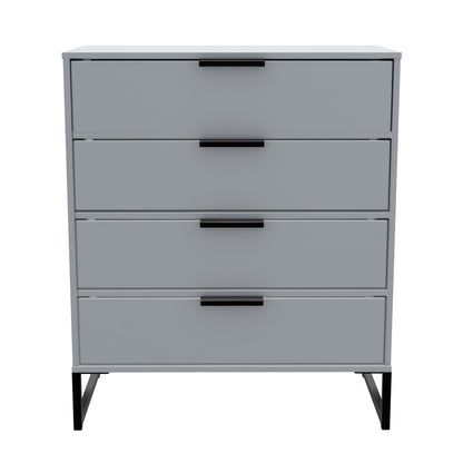 Diego G Chest of Drawers Grey 4 Drawers 91cm