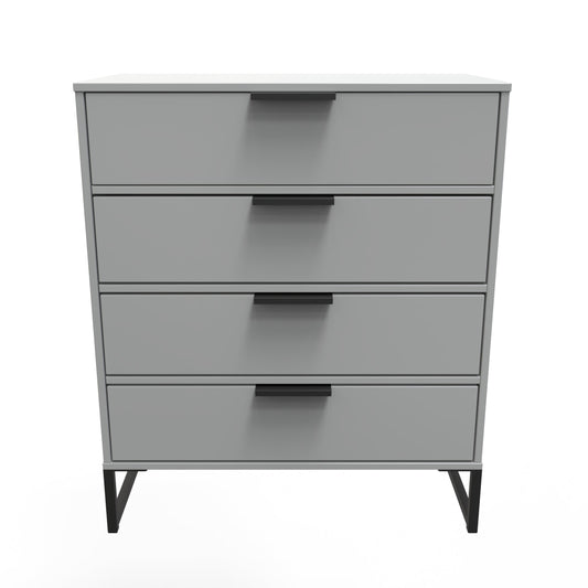 Diego G Chest of Drawers Grey 4 Drawers 91cm