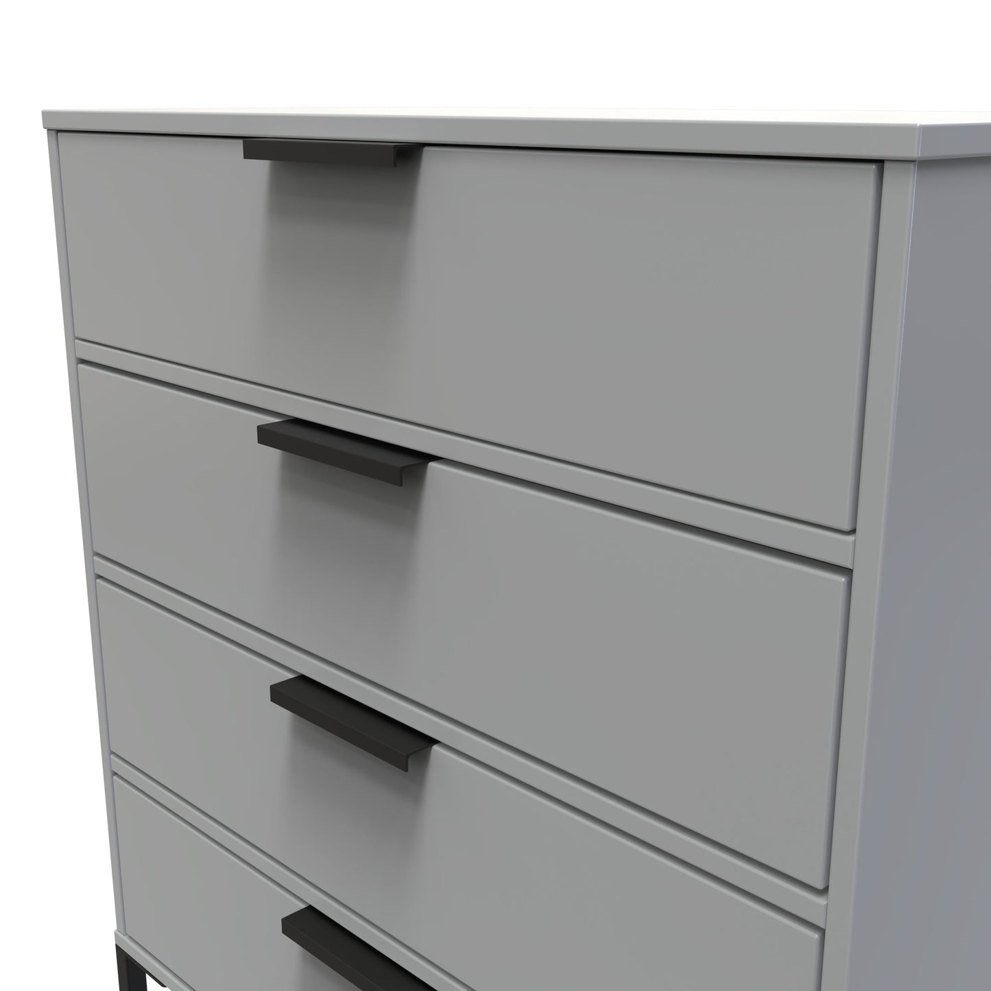 Diego G Chest of Drawers Grey 4 Drawers 91cm