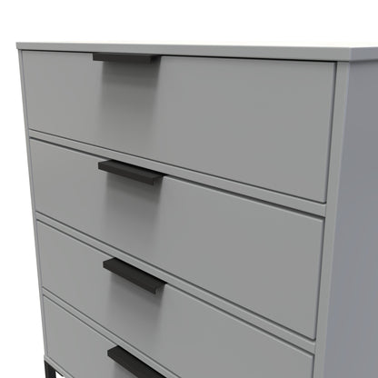 Diego G Chest of Drawers Grey 4 Drawers 91cm