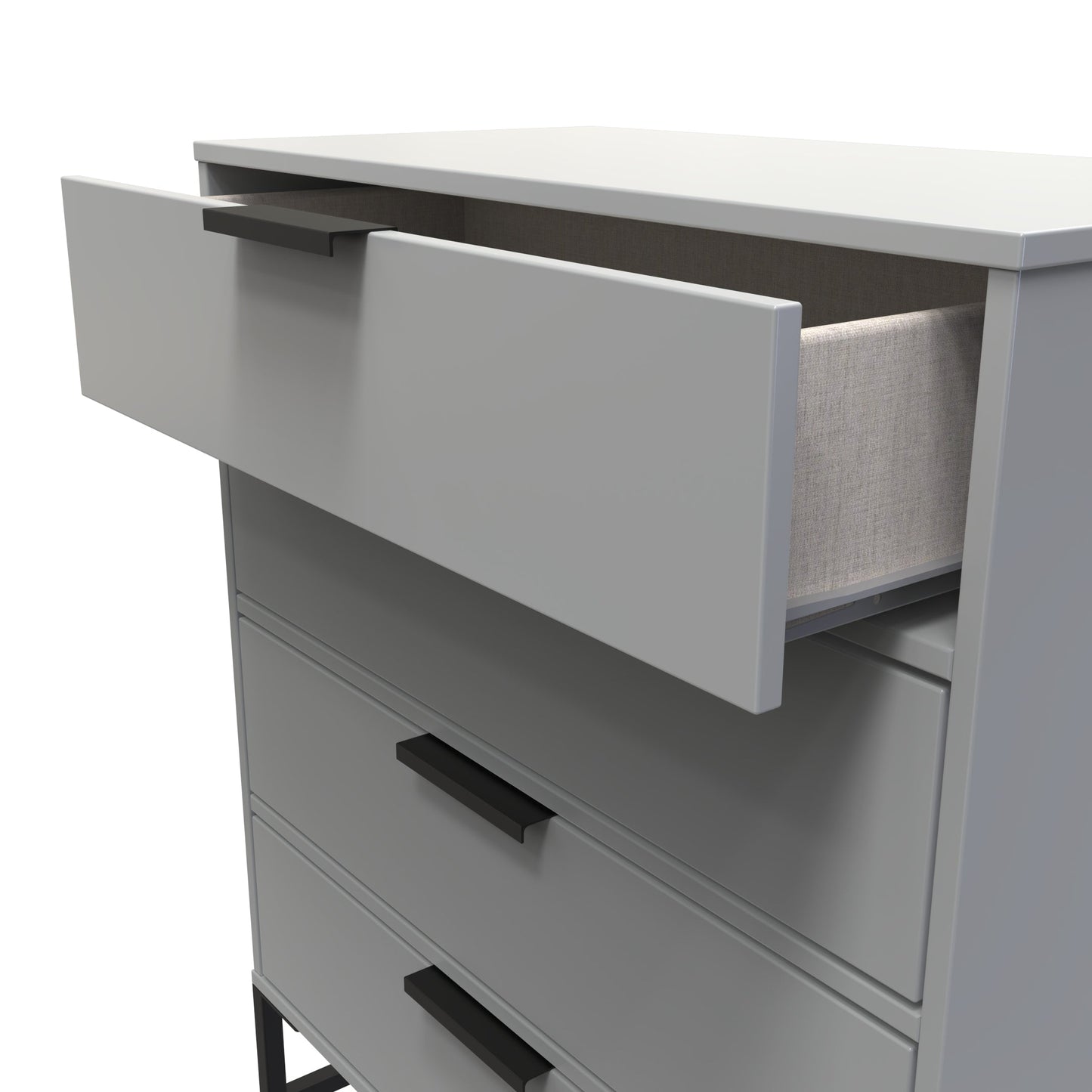 Diego G Chest of Drawers Grey 4 Drawers 91cm