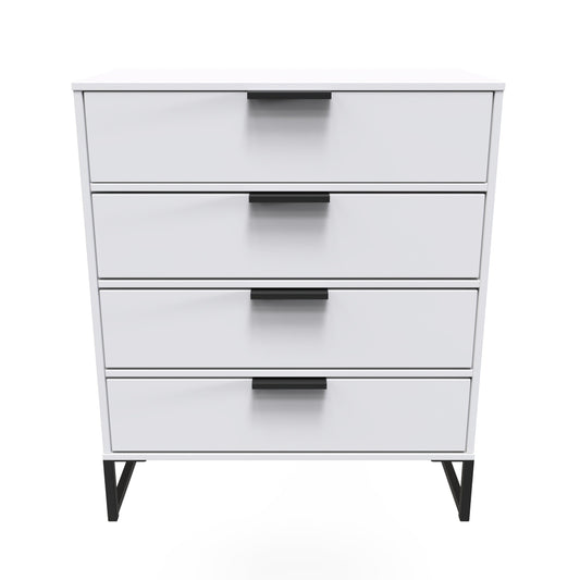 Diego G Chest of Drawers White 4 Drawers 91cm
