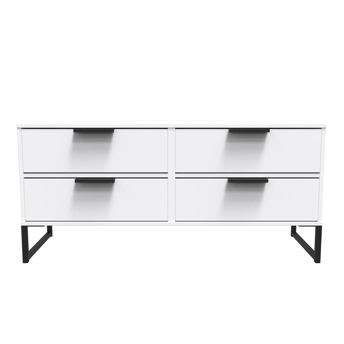 Diego G Large Chest of Drawers White 4 Drawers 115cm