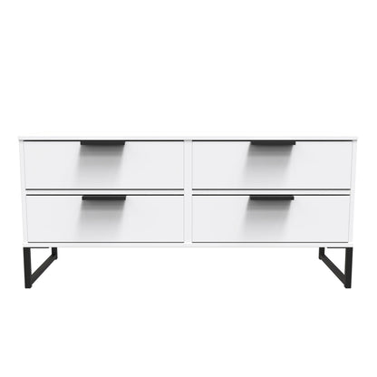 Diego G Large Chest of Drawers White 4 Drawers 115cm