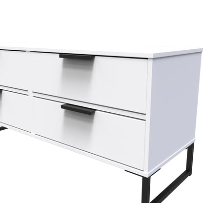 Diego G Large Chest of Drawers White 4 Drawers 115cm