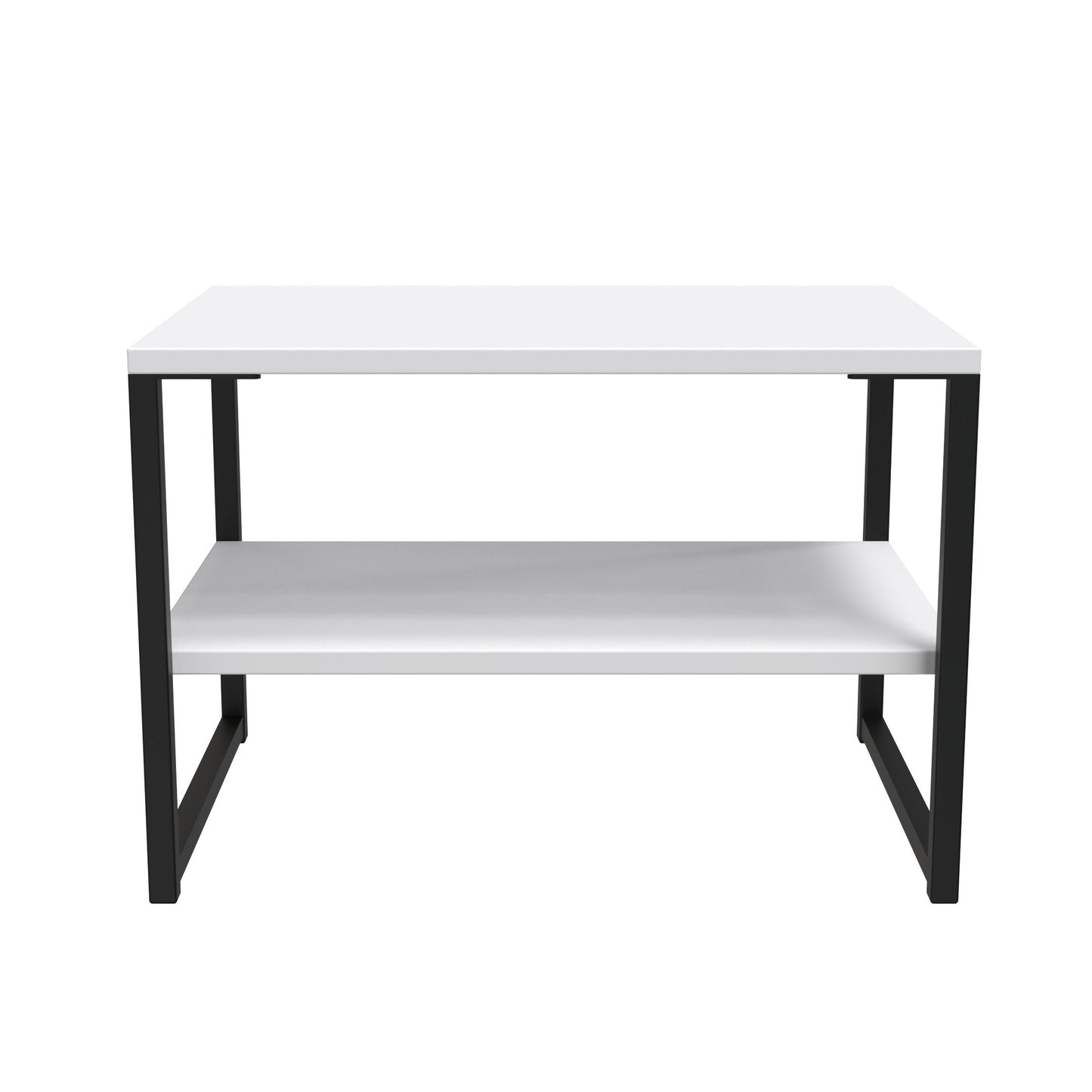 Diego G Side Table White 1 Shelf 58cm
