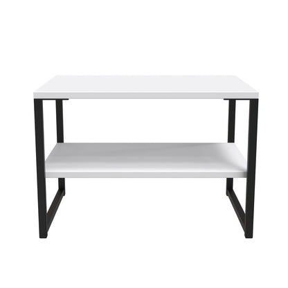 Diego G Side Table White 1 Shelf 58cm