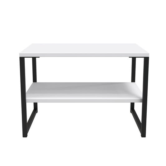 Diego G Side Table White 1 Shelf 58cm