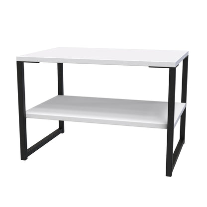 Diego G Side Table White 1 Shelf 58cm