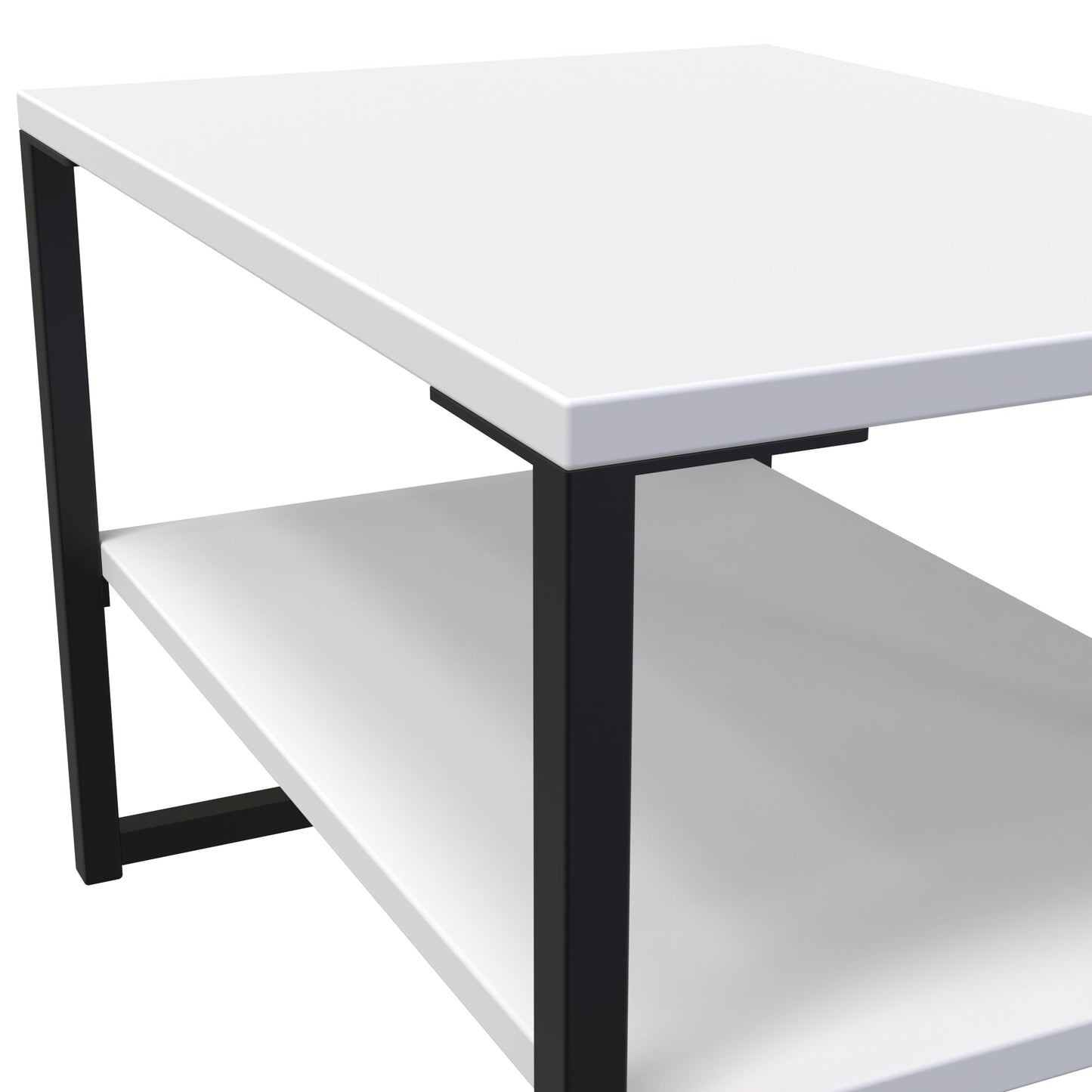 Diego G Side Table White 1 Shelf 58cm