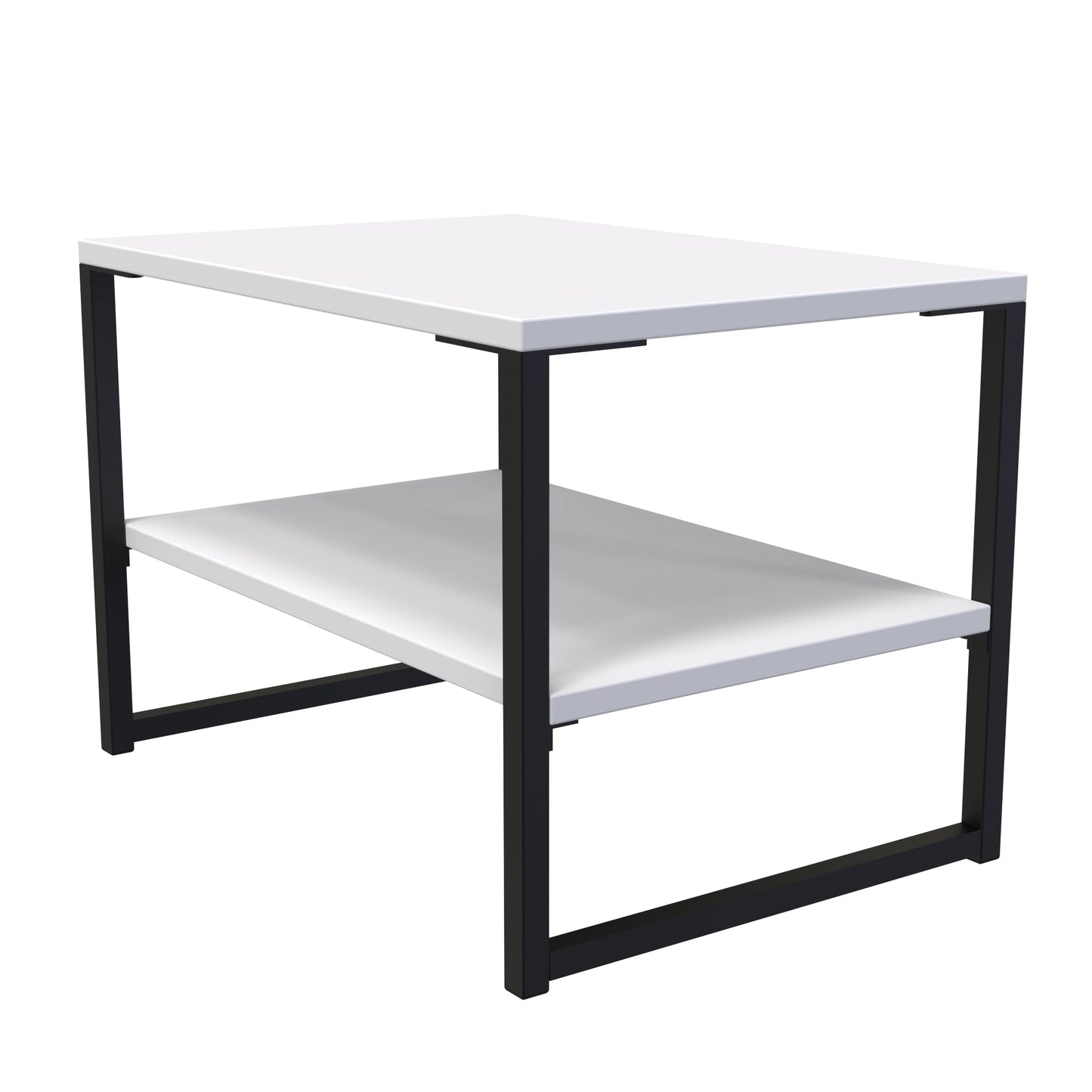 Diego G Side Table White 1 Shelf 58cm