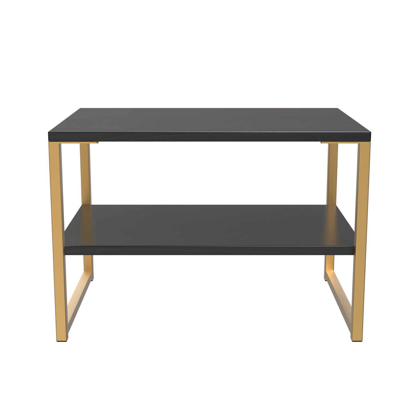 Diego J Side Table Black 1 Shelf 58cm
