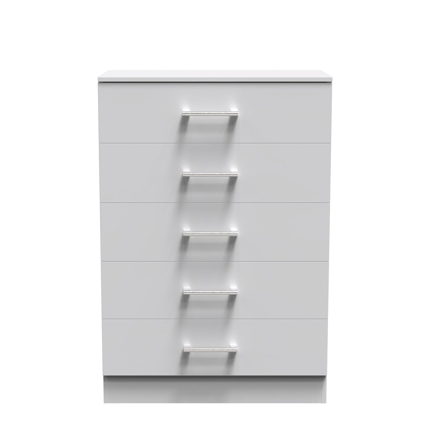 Devon Tall Chest of Drawers Grey 5 Drawers 108cm