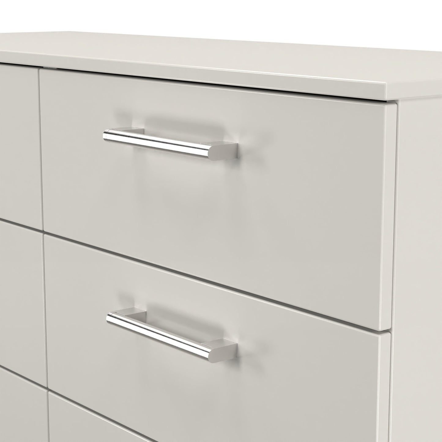 Devon Large Chest of Drawers Grey 6 Drawers 110cm