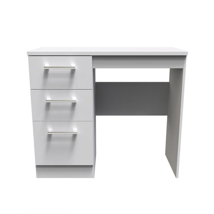 Devon Desk Grey 3 Drawers 90cm
