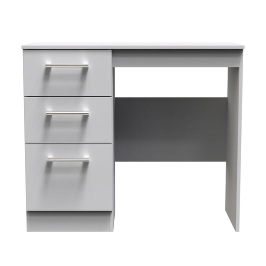 Devon Desk Grey 3 Drawers 90cm
