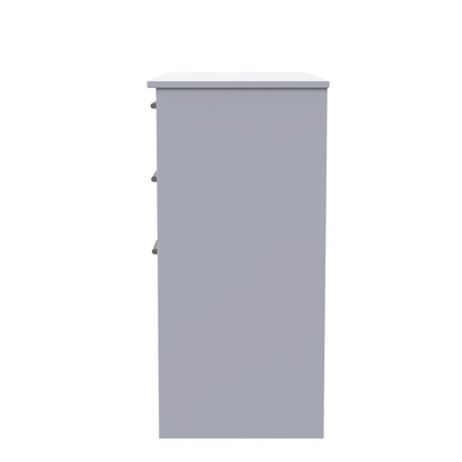 Devon Desk Grey 3 Drawers 90cm