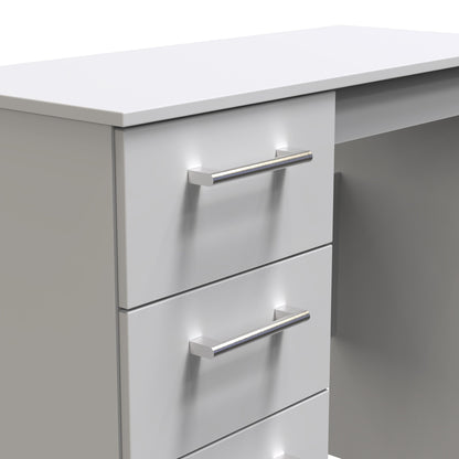 Devon Desk Grey 3 Drawers 90cm