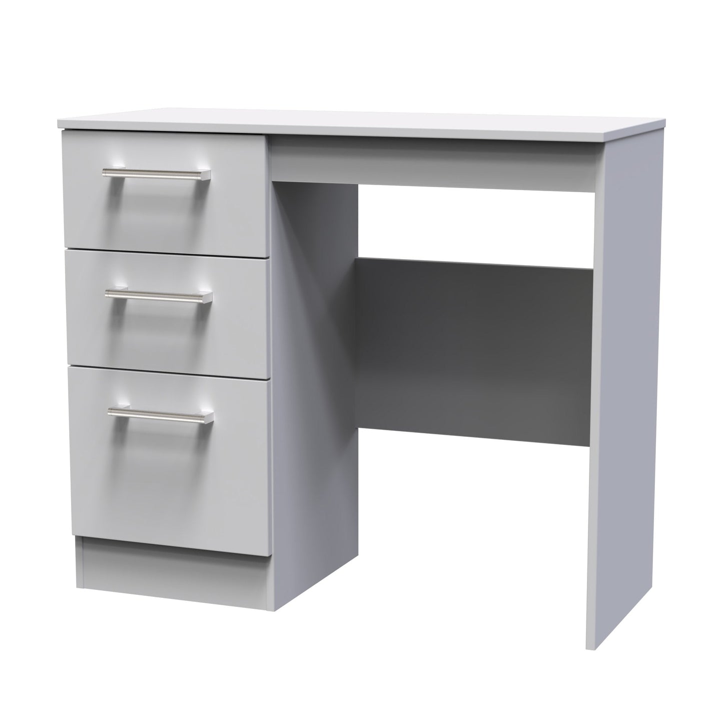 Devon Desk Grey 3 Drawers 90cm