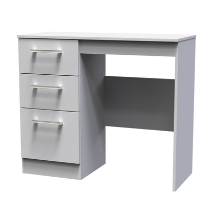 Devon Desk Grey 3 Drawers 90cm