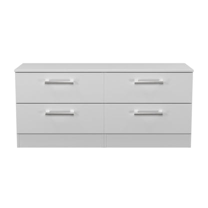 Devon Large Chest of Drawers Grey 4 Drawers 110cm