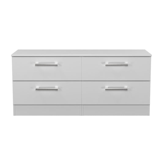 Devon Large Chest of Drawers Grey 4 Drawers 110cm