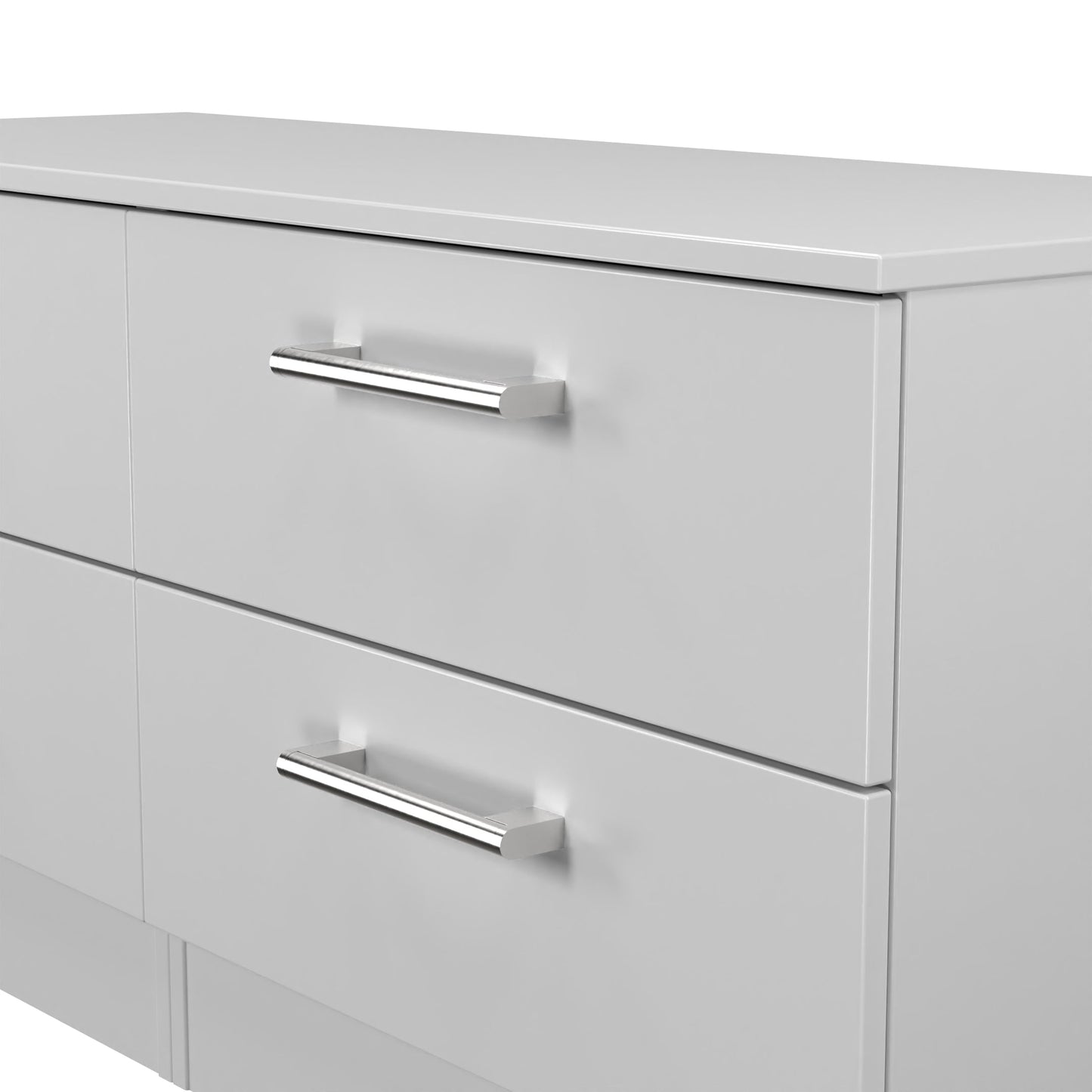Devon Large Chest of Drawers Grey 4 Drawers 110cm