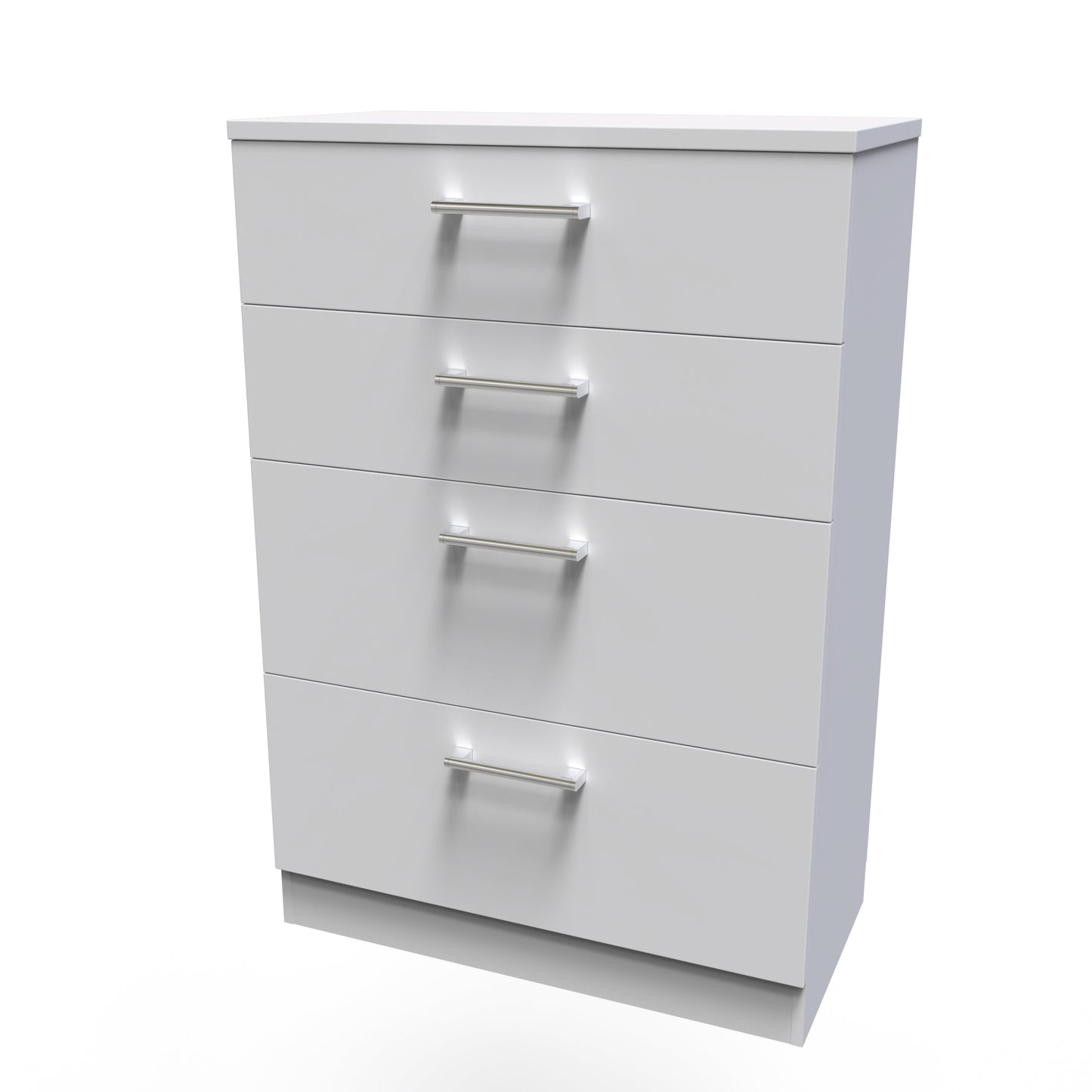 Devon Tall Chest of Drawers Grey 4 Drawers 108cm
