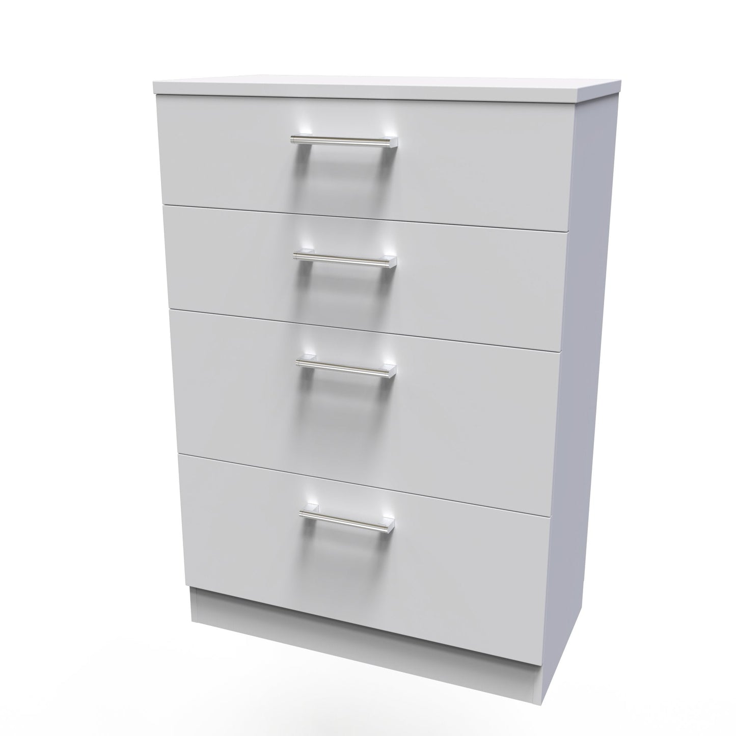 Devon Tall Chest of Drawers Grey 4 Drawers 108cm