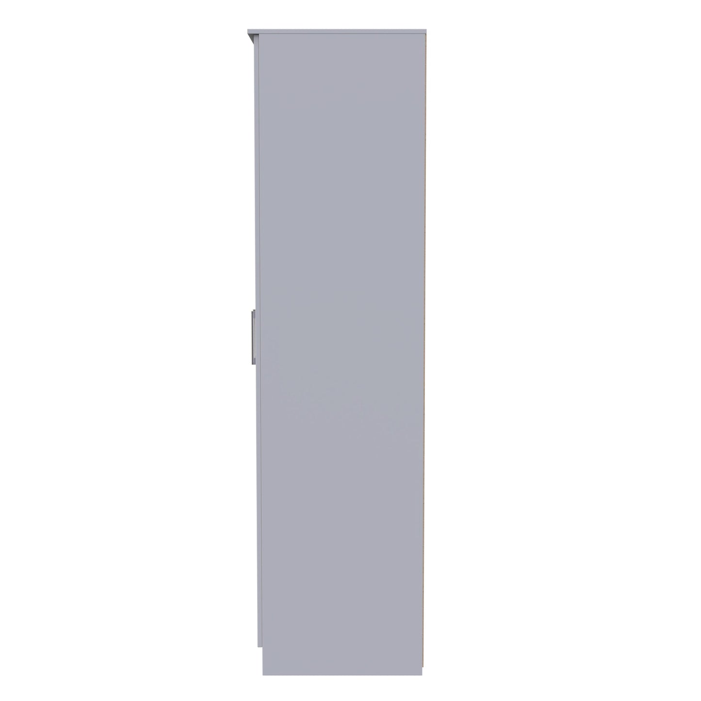 Devon Tall Wardrobe Grey 2 Doors 1 Shelf 182cm