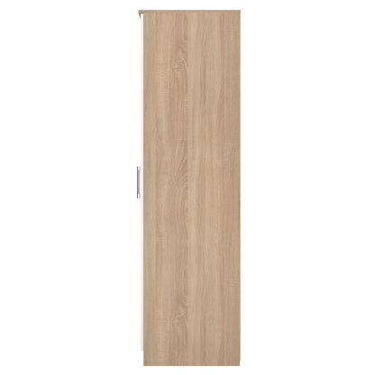 Devon Tall Wardrobe White & Oak 2 Doors 182cm