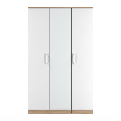 Devon Tall Wardrobe White & Oak 182cm
