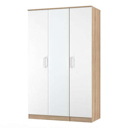 Devon Tall Wardrobe White & Oak 182cm