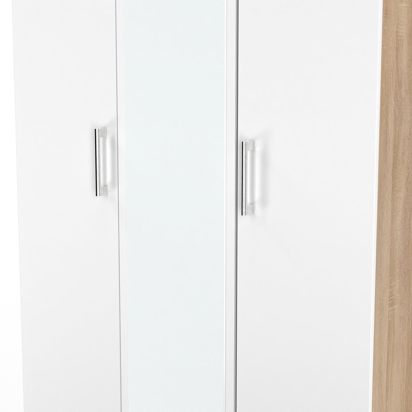 Devon Tall Wardrobe White & Oak 182cm